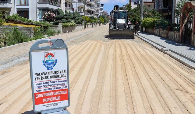 Yalova’da Yollar Yenileniyor, Şehir Güzelleşiyor
