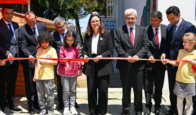 Çiftlikköy Ruhsar Aksoy İlkokulu’nda Açık Hava Sınıfı Açıldı