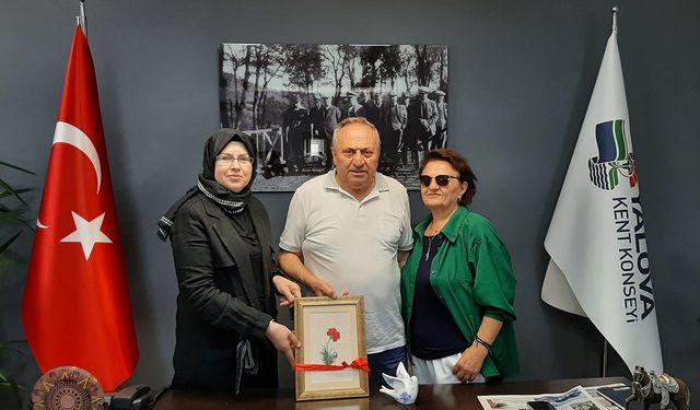 Kent Konseyi Başkanı Kenan Engin’e Sanat Dolu Ziyaret