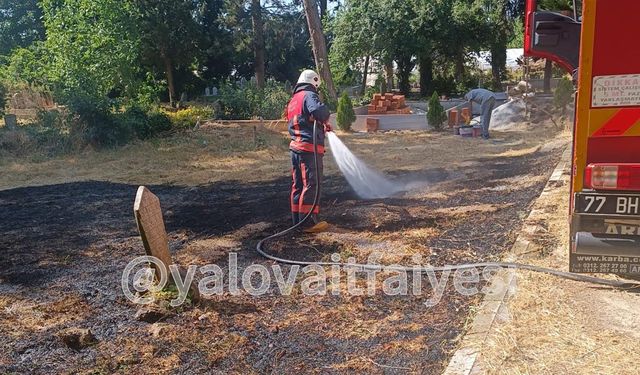 Kazımiye Mezarlığındaki Yangın Söndürüldü