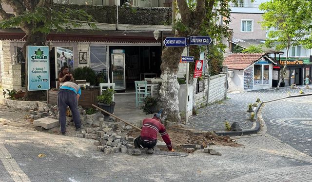 Termal’de Yol Onarımları Devam Ediyor