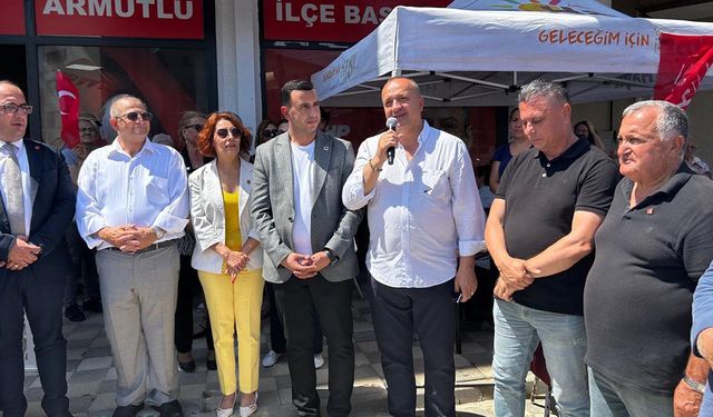 Armutluda CHP İlçe Başkanlığı Açıldı!