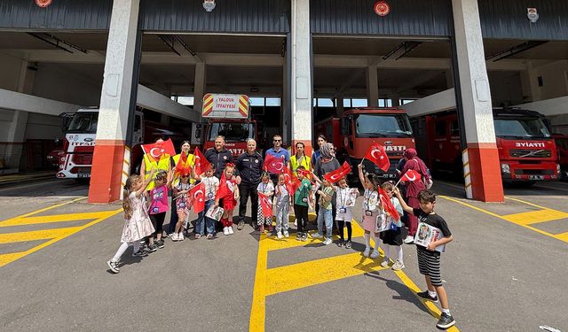 Miniklerden İtfaiye Ziyareti