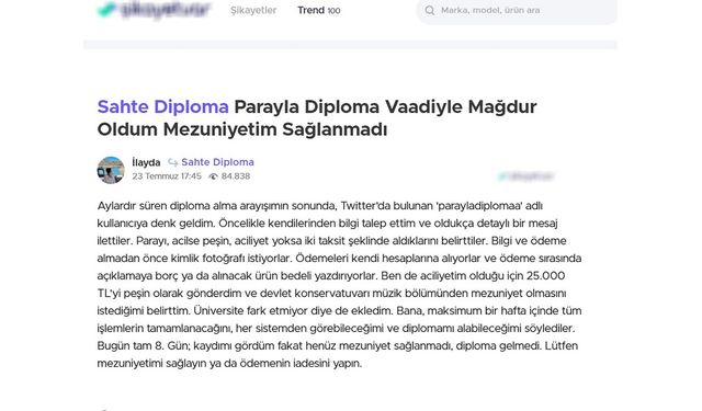 Sahte Diploma İddiaları Gündemde: Parayla alınabilir sanıyorlar