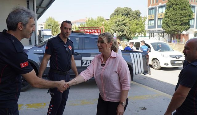 Başkan Fazlaca, Fedakar İtfaiyecilere Teşekkür Etti