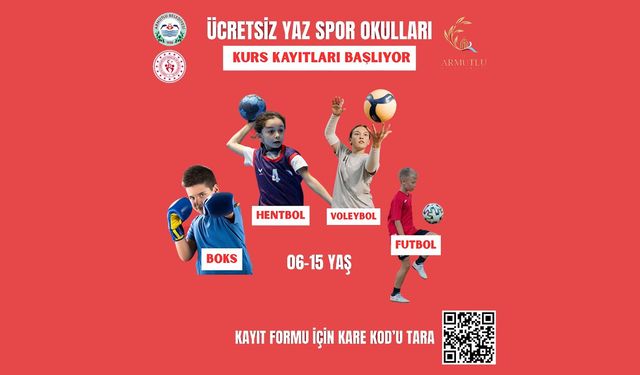 Armutlu’da Yaz Spor Okulları Kayıtları Başladı