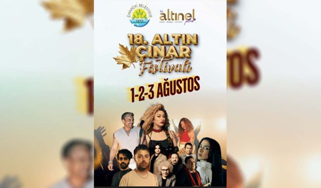 18. Altın Çınar Festivali’ne Geri Sayım Başladı!