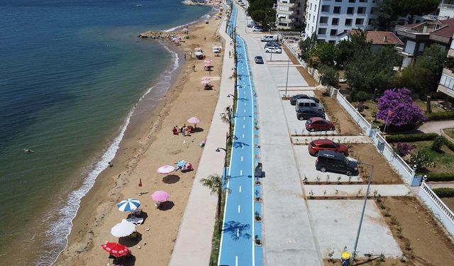Yılandar Sahilinde Bisiklet Yolu Tamamlandı