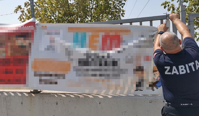 Gelişi Güzel Asılan Brandalar Kaldırılıyor