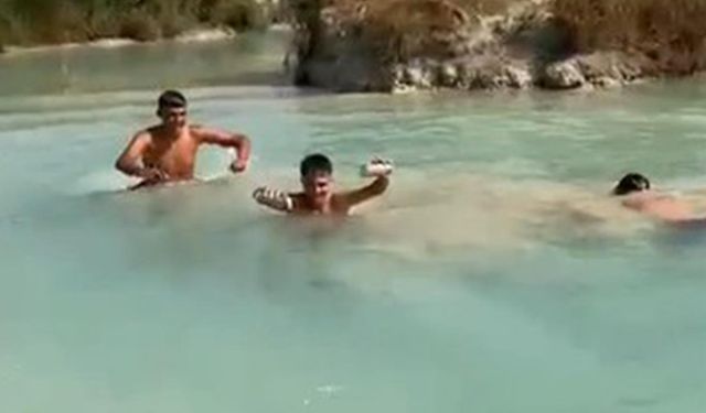Serinlemek için gölete atlayan 16 yaşındaki çocuk, boynunu toprak zemine çarptı
