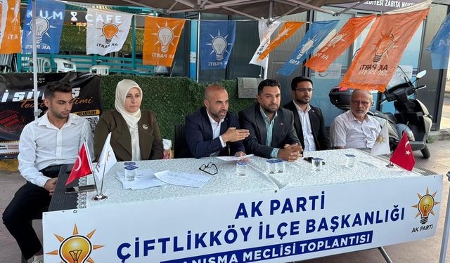 AK Parti Yalova Teşkilatı, Çiftlikköy’de Toplandı