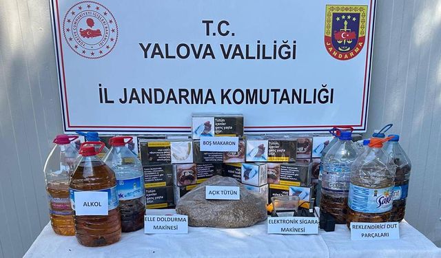 Taşköprü’de Kaçak Alkol ve Tütün Operasyonu