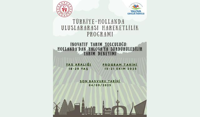 Yalovalı Gençler Hollanda’da Tarımı Deneyimleyecek
