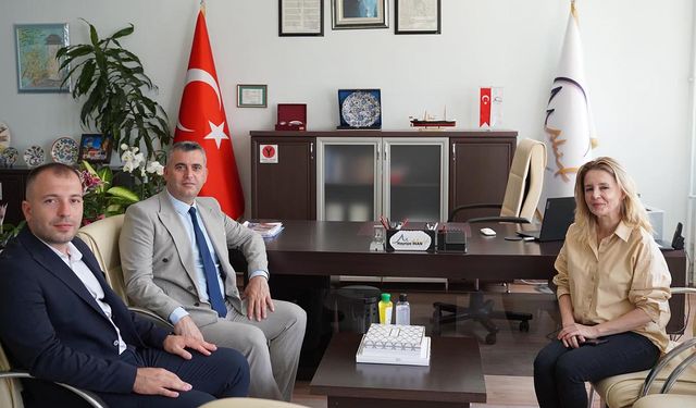 Başkan Tavşan'dan Yeni Okul Müdürüne Hayırlı Olsun Ziyareti
