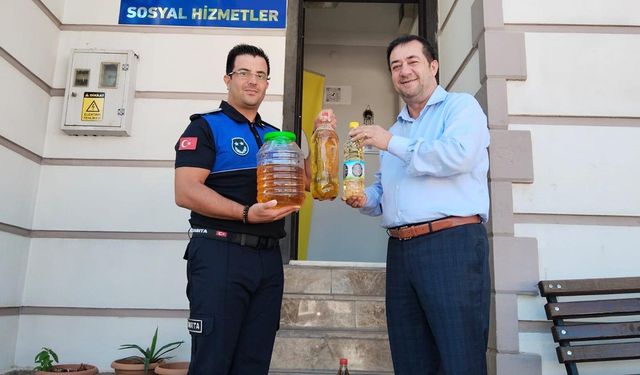 Subaşı Belediyesi’nden Örnek Çevre Projesi: Atık Yağ Getirene Ayçiçek Yağı Hediye