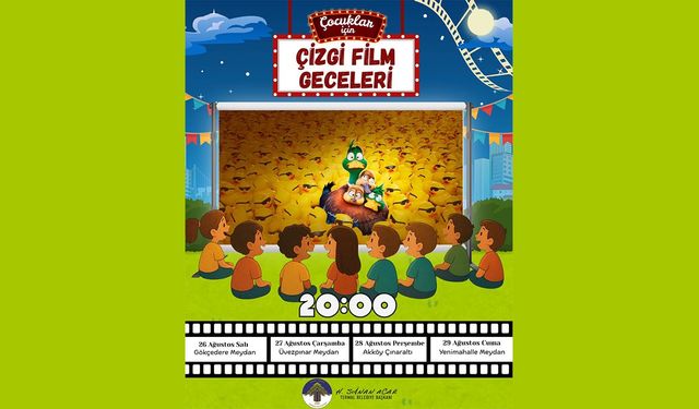Termal’de Çocuklar Açık Havada Sinema Keyfi Yaşayacak