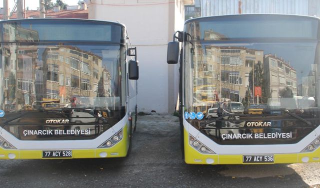 Çınarcık’ta Belediye Otobüslerinde Nakit Dönemi Sona Eriyor