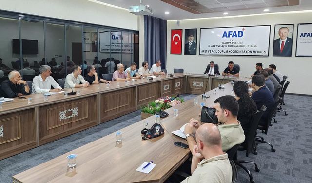 Yalova’da Yapı Envanteri Çalışması İçin Değerlendirme Toplantısı Yapıldı
