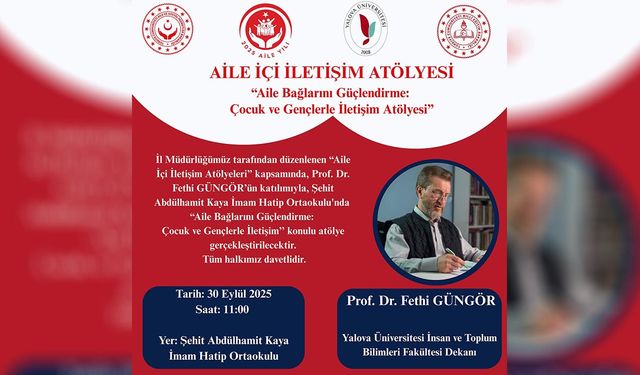Yalova’da Aile Atölyesi