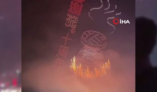 Çin’deki İHA’lı havai fişek gösterisi kontrolden çıktı, gökten alev topu ve kıvılcım yağdı
