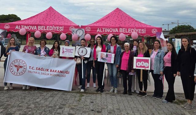 Dünya Yürüyüş Günü ve Meme Kanseri Farkındalık Ayı İçin Altınova’da Yürüyüş Etkinliği