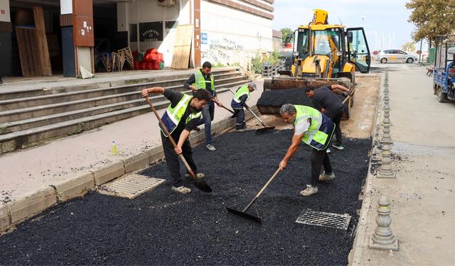 Yalova Belediyesi, Doğan Sokak’ta Yol Konforunu Artırıyor