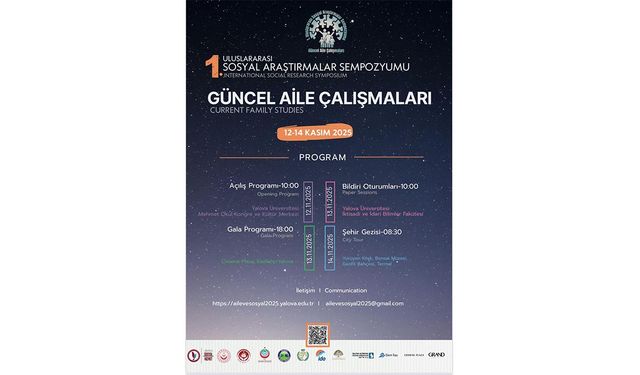 1. Uluslararası Sosyal Araştırmalar Sempozyumu Yalova’da Başlıyor