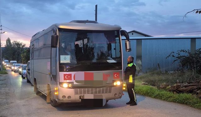 Altınova’da Servis Araçlarına Sıkı Denetim