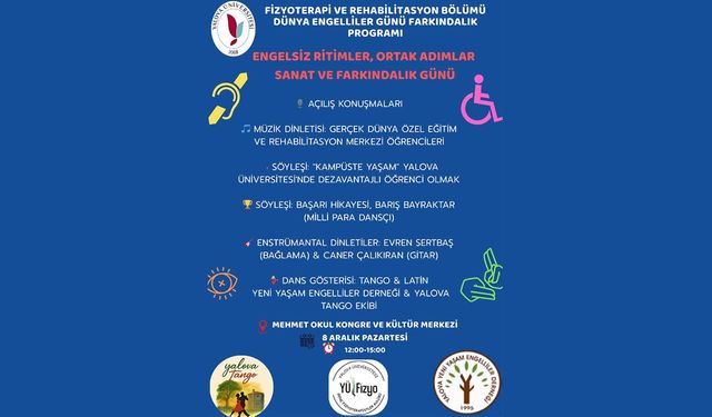 “Engelsiz Ritimler, Ortak Adımlar” Yalova Üniversitesi’nde Gerçekleşecek