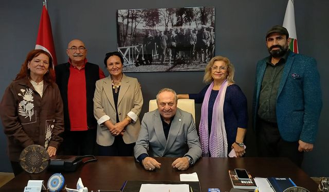 Osman Tanburacı’dan Kent Konseyi Başkanı Kenan Engin’e Ziyaret