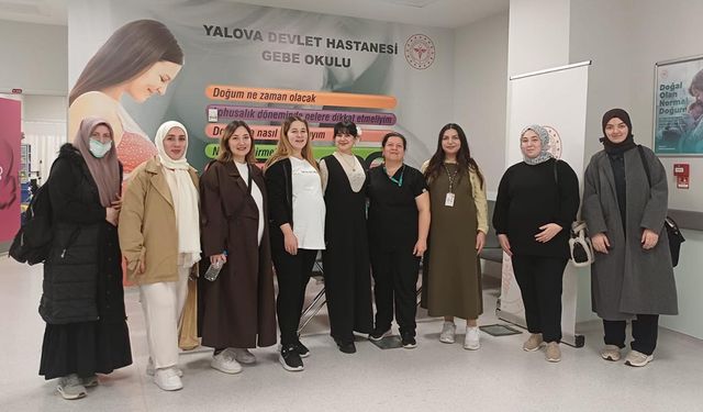Yalova Eğitim ve Araştırma Hastanesi’nde Gebelere 2. Tur Eğitim Tamamlandı