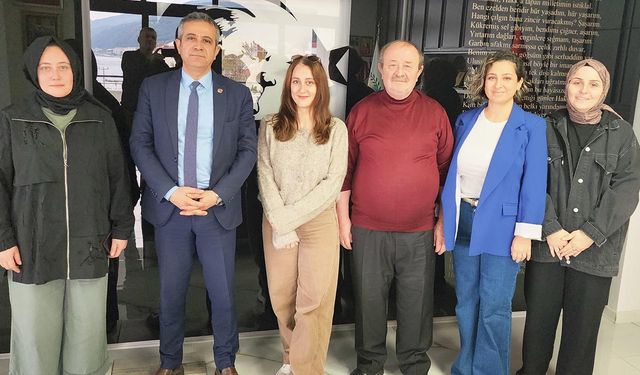 Esenköy Adnan Kaptan İlk ve Ortaokulu Okul Aile Birliği’nden Başkan Temel’e Ziyaret