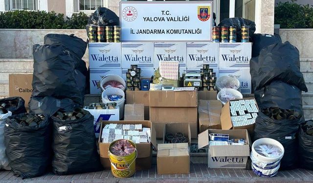 Yalova’da Kaçak Tütün Operasyonu: 238 Kilo Nargile Tütünü Ele Geçirildi