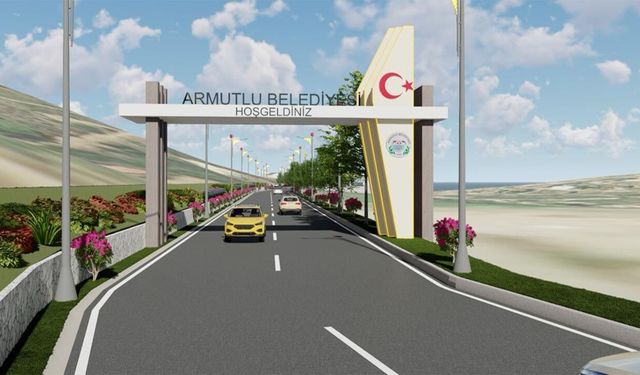 Armutlu’da İlçe Giriş Projesi Başladı