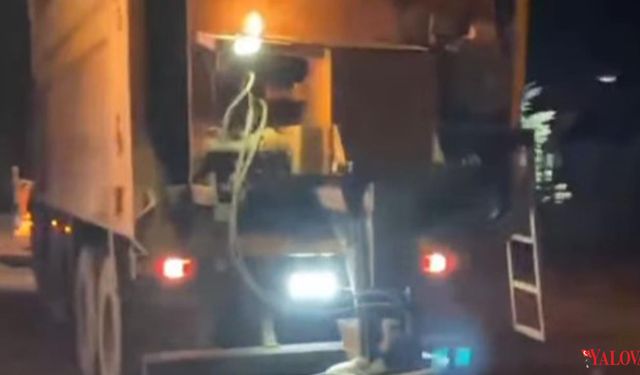 Esenköy’de Olası Buzlanmaya Karşı Tuzlama Çalışmaları Başlatıldı