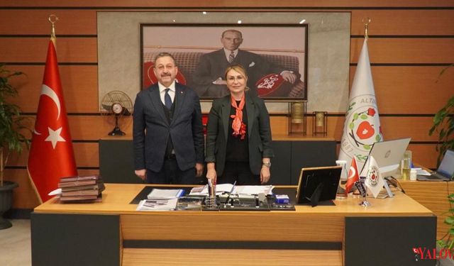 Müdür İlhan Aydın’dan Başkan Yasemin Fazlaca’ya Ziyaret