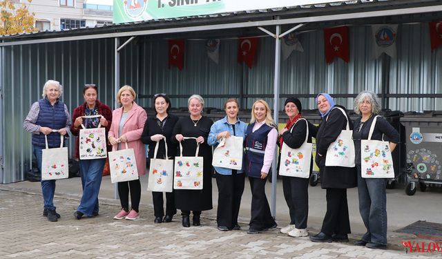 Çiftlikköylü Kadınlardan Bez Çanta Atölyesi