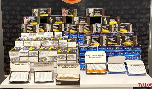 Yalova’da Kaçak Tütün ve Sigara Operasyonu: 1,5 Ton Açık Tütün Ele Geçirildi
