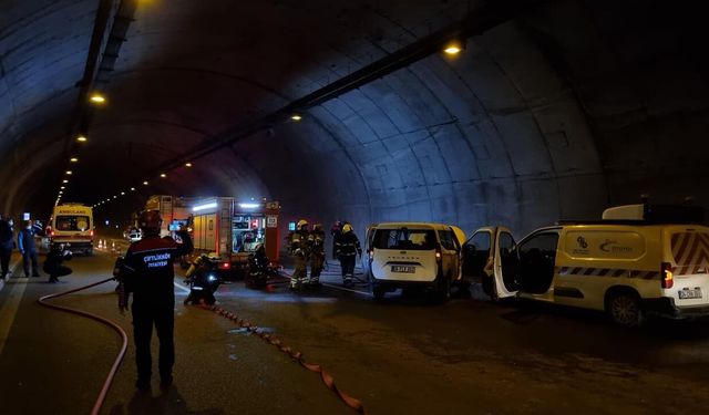 Orhangazi Tüneli’nde Gerçeği Aratmayan Kaza ve Yangın Tatbikatı