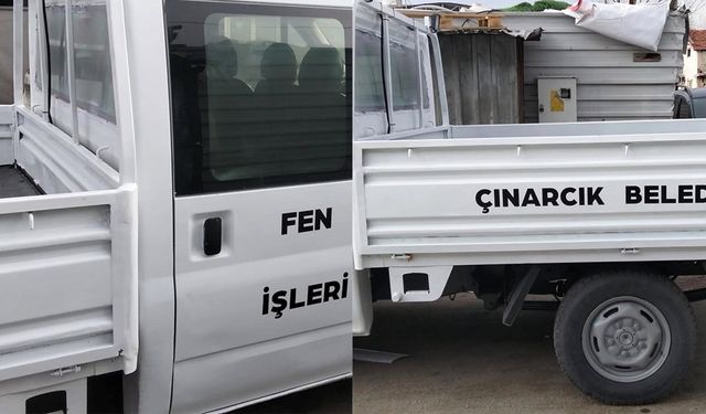 Çınarcık’ta Belediye Aracı Baştan Sona Yenilendi