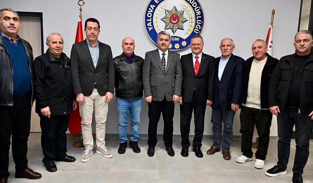 Yalova Tokatlılar Derneği’nden Emniyet Müdürü Yılmaz Delen’e Hayırlı Olsun Ziyareti