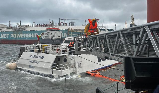 Yalova’da Fırtına Nedeniyle Gemideki 6 Kişi Tahliye Edildi