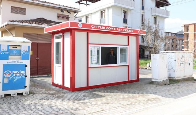 Çiftlikköy’de Üçüncü Halk Ekmek Büfesi Hizmete Girdi