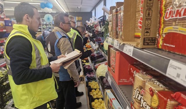 Hal Müdürlüğü Ekipleri’nden Marketlerde Künye Denetimi