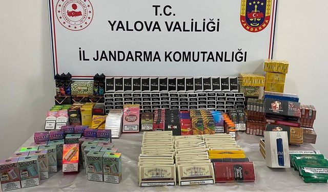 Yalova’da Kaçak Tütün Operasyonu: Binlerce Ürün Ele Geçirildi