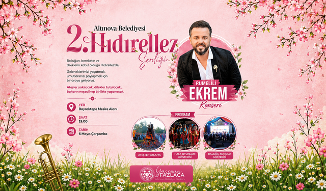 Altınova’da Hıdırellez Coşkusu Yaşanacak