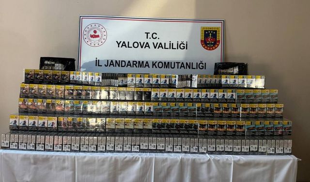Yalova’da Kaçak Sigara Operasyonu: 3 Bin Paket Ele Geçirildi