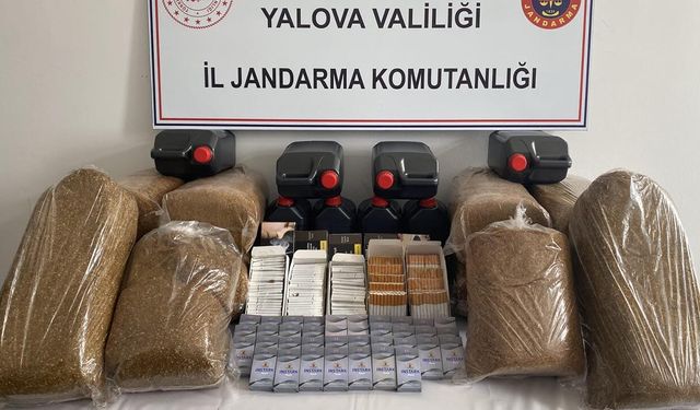 Yalova’da Kaçakçılığa Darbe: Tütün ve Etil Alkol Ele Geçirildi
