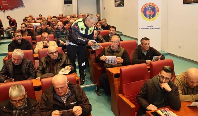 Yalova’da Ticari Taksi Şoförlerine Trafik ve Hizmet Kalitesi Eğitimi