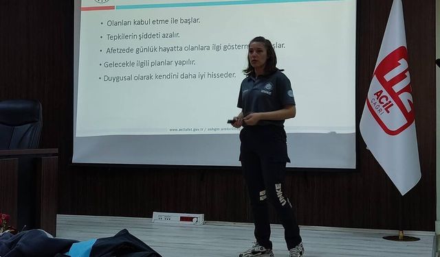 Yalova’da UMKE Personeline Psikososyal Destek Eğitimi